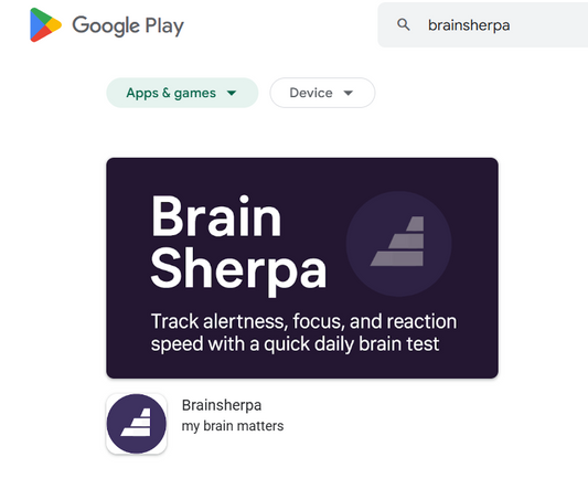 BrainSherpa app