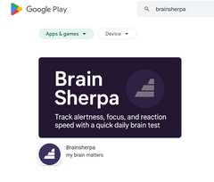 BrainSherpa app